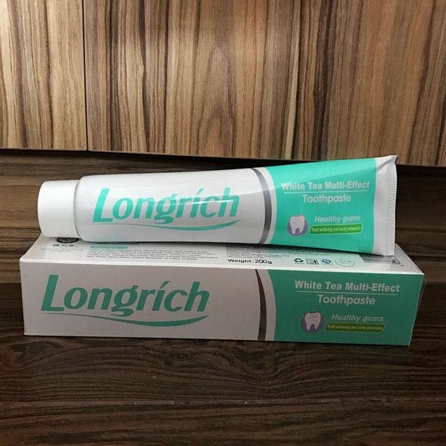 Longrich Toothpaste White Tea Multi-Effect, Fluoride Free.